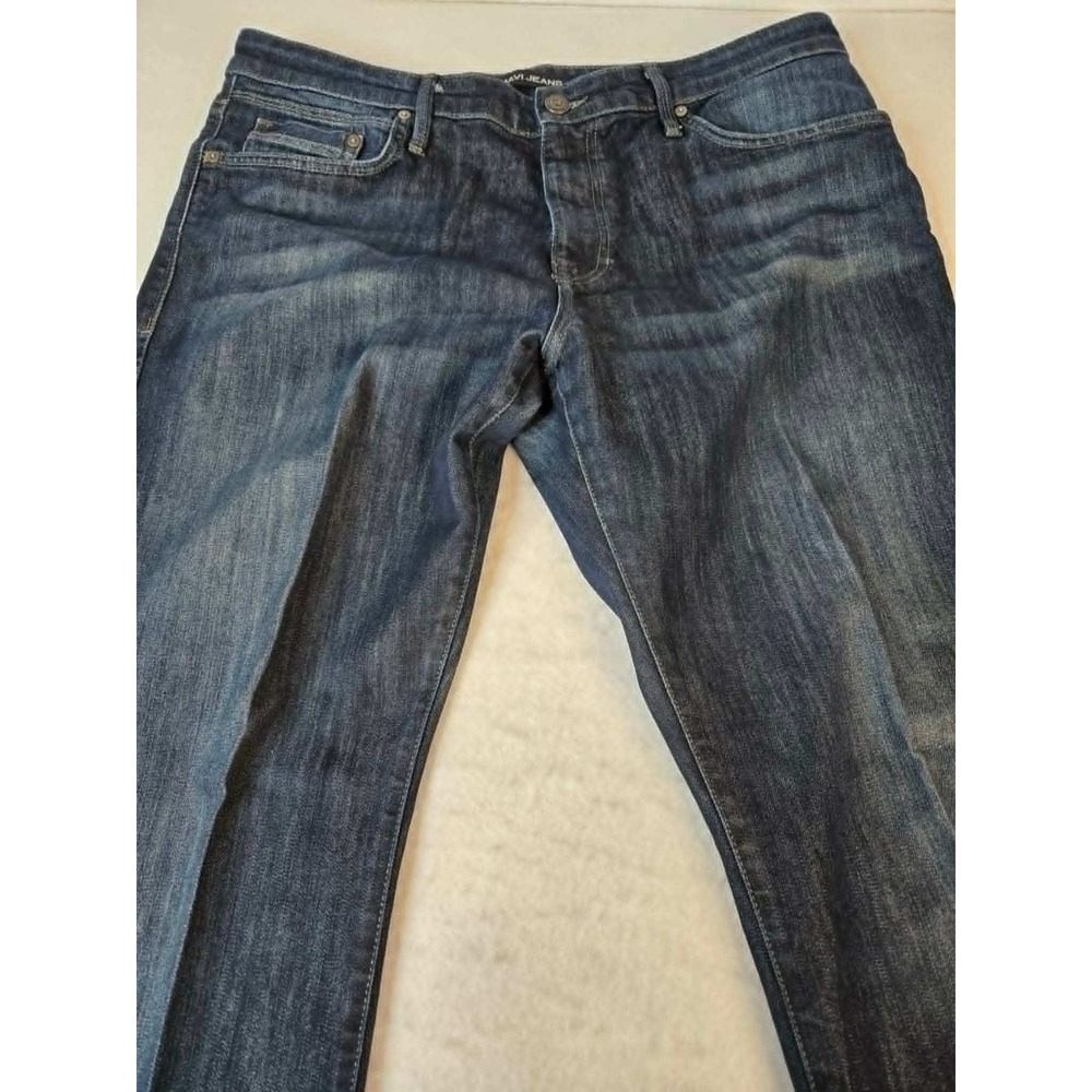 Mavi Matt Relaxed Straight Leg Jeans Mens 36x32 Dark Wash Blue Denim